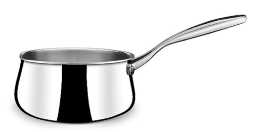 Stahl Stainless Steel Tea Pan | Triply Saucepan with Lid | Milk Pan 1.6 L | Gas & Induction Base Belly Sauce Pan | Artisan 4276, Dia 16 cm - Image 2